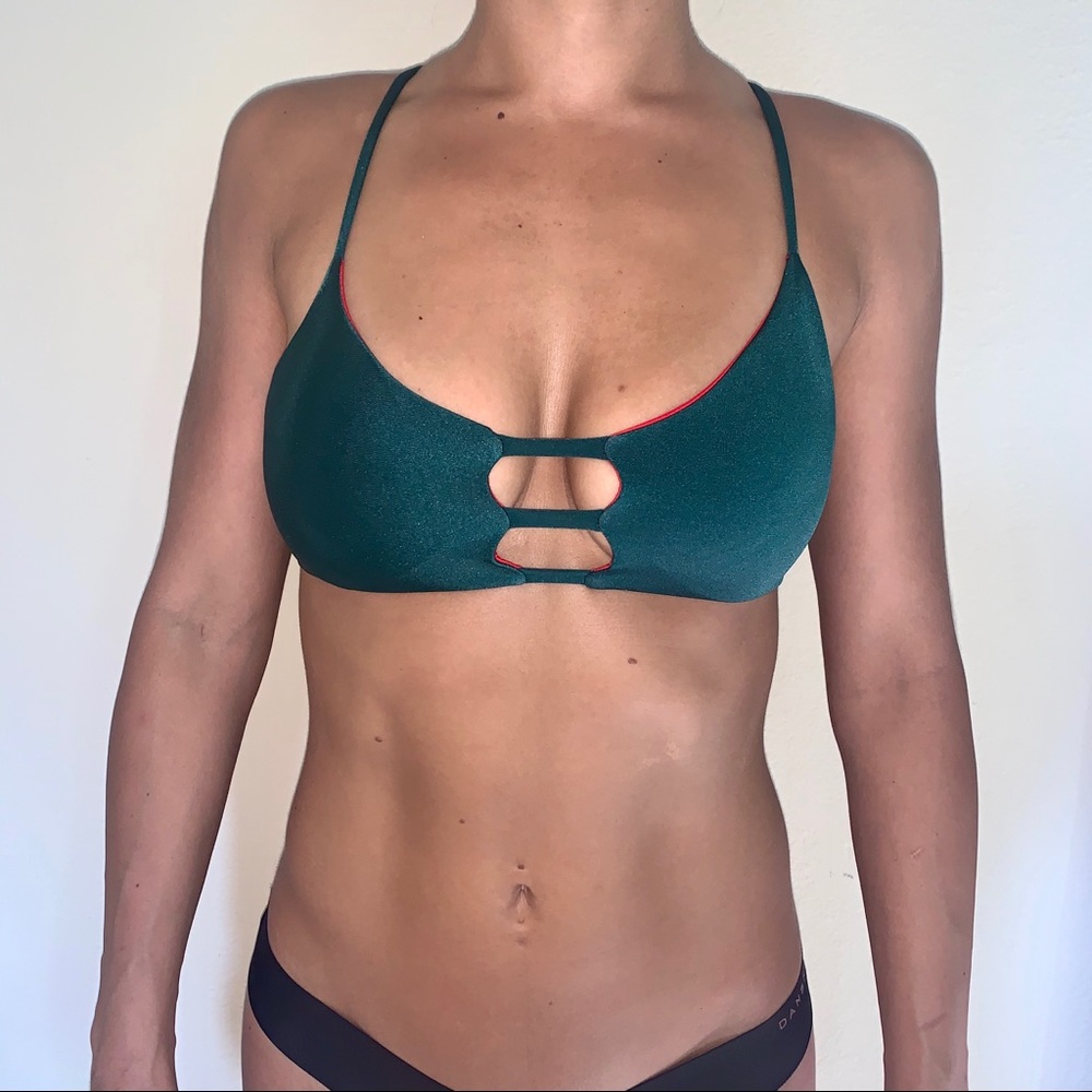 Reversible Strappy Cross Back Bikini Top